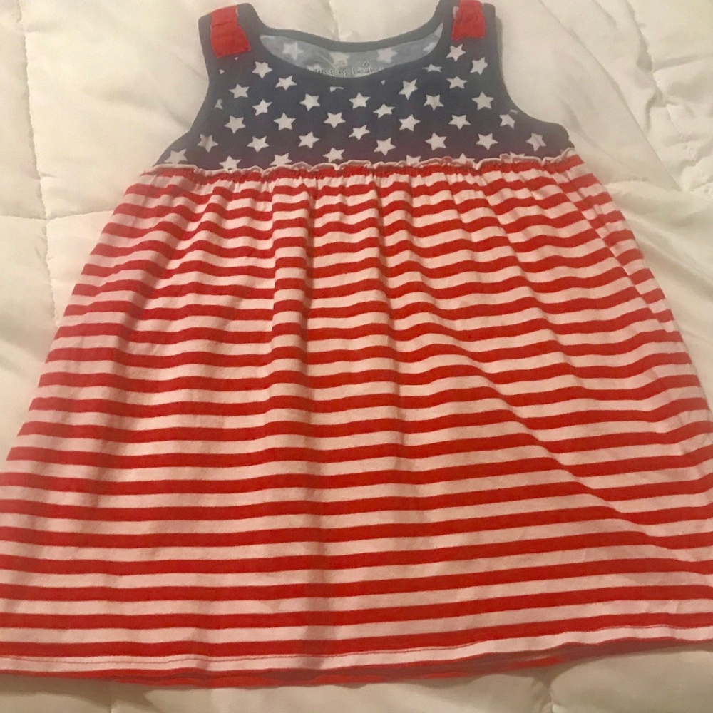 6M JUMPING BEANS STARS AND STRIPES DRESS